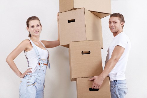 Staff preparing for office removals in Catford